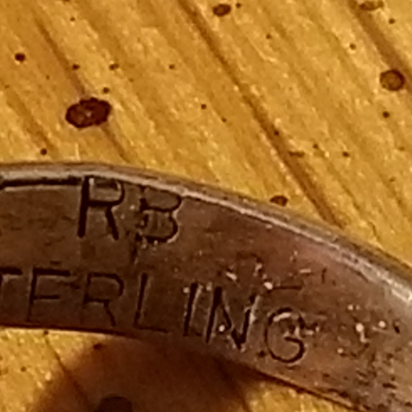 Antique Native American Turquoise & Coral Ring s9 - Picture 3 of 3